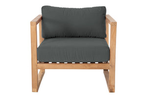 Venice Teak Outdoor Club Chair. Sunbrella Cushion