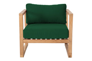 Venice Teak Outdoor Club Chair. Sunbrella Cushion