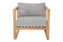 Venice Teak Outdoor Club Chair. Sunbrella Cushion