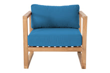 Venice Teak Outdoor Club Chair. Sunbrella Cushion