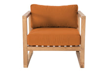 Venice Teak Outdoor Club Chair. Sunbrella Cushion