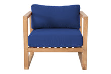 Venice Teak Outdoor Club Chair. Sunbrella Cushion