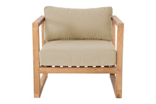 Venice Teak Outdoor Club Chair. Sunbrella Cushion