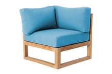 Venice Teak Outdoor Corner Chair. Sunbrella Cushion