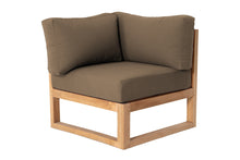 Venice Teak Outdoor Corner Chair. Sunbrella Cushion
