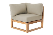 Venice Teak Outdoor Corner Chair. Sunbrella Cushion