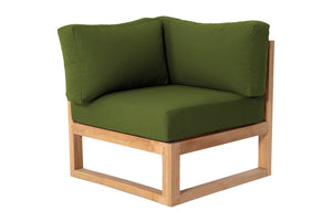 Venice Teak Outdoor Corner Chair. Sunbrella Cushion
