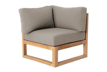 Venice Teak Outdoor Corner Chair. Sunbrella Cushion