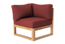 Venice Teak Outdoor Corner Chair. Sunbrella Cushion