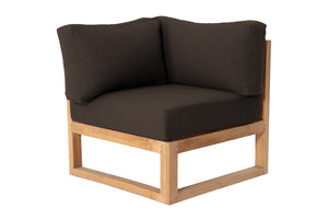 Venice Teak Outdoor Corner Chair. Sunbrella Cushion