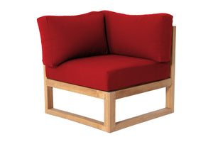 Venice Teak Outdoor Corner Chair. Sunbrella Cushion