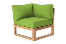 Venice Teak Outdoor Corner Chair. Sunbrella Cushion