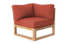 Venice Teak Outdoor Corner Chair. Sunbrella Cushion