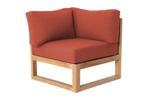 Venice Teak Outdoor Corner Chair. Sunbrella Cushion