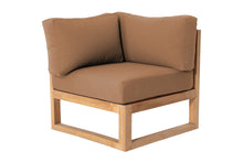 Venice Teak Outdoor Corner Chair. Sunbrella Cushion