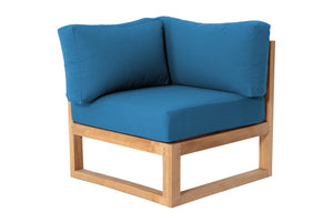 Venice Teak Outdoor Corner Chair. Sunbrella Cushion