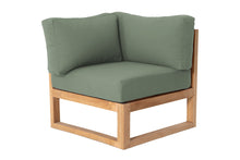 Venice Teak Outdoor Corner Chair. Sunbrella Cushion