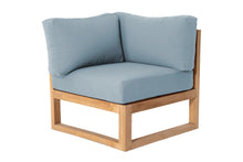 Venice Teak Outdoor Corner Chair. Sunbrella Cushion