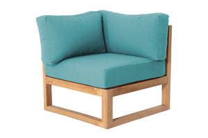 Venice Teak Outdoor Corner Chair. Sunbrella Cushion