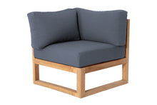 Venice Teak Outdoor Corner Chair. Sunbrella Cushion