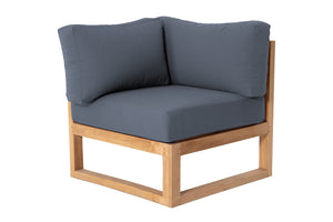 Venice Teak Outdoor Corner Chair. Sunbrella Cushion