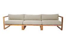 Venice Teak Outdoor Deluxe Sofa. Sunbrella Cushion