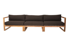 Venice Teak Outdoor Deluxe Sofa. Sunbrella Cushion