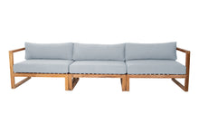 Venice Teak Outdoor Deluxe Sofa. Sunbrella Cushion