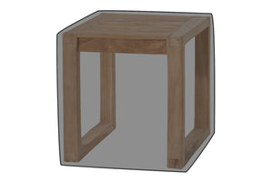 Venice 18"x18" Teak Outdoor End Table WeatherMAX Outdoor Weather Cover