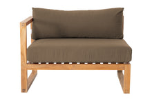 Venice Teak Outdoor Left Arm Chair. Sunbrella Cushion