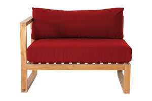 Venice Teak Outdoor Left Arm Chair. Sunbrella Cushion