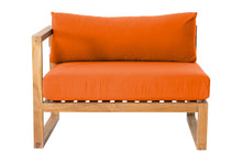 Venice Teak Outdoor Left Arm Chair. Sunbrella Cushion