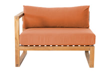 Venice Teak Outdoor Left Arm Chair. Sunbrella Cushion