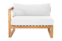 Venice Teak Outdoor Left Arm Chair. Sunbrella Cushion