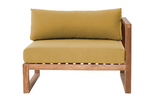 Venice Teak Outdoor Right Arm Chair. Sunbrella Cushion