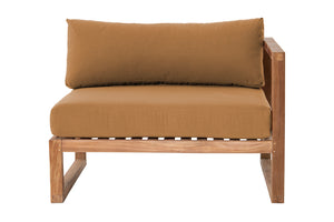 Venice Teak Outdoor Right Arm Chair. Sunbrella Cushion