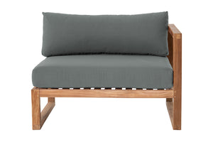 Venice Teak Outdoor Right Arm Chair. Sunbrella Cushion