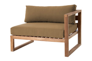 Venice Teak Outdoor Right Arm Chair. Sunbrella Cushion