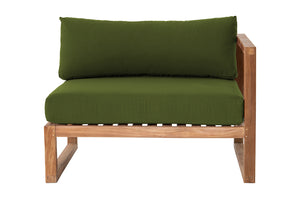 Venice Teak Outdoor Right Arm Chair. Sunbrella Cushion