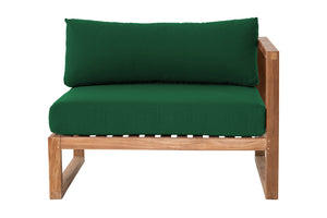 Venice Teak Outdoor Right Arm Chair. Sunbrella Cushion
