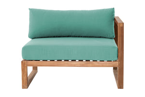 Venice Teak Outdoor Right Arm Chair. Sunbrella Cushion
