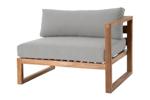 Venice Teak Outdoor Right Arm Chair. Sunbrella Cushion
