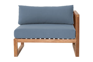 Venice Teak Outdoor Right Arm Chair. Sunbrella Cushion