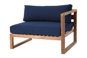 Venice Teak Outdoor Right Arm Chair. Sunbrella Cushion