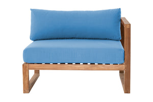 Venice Teak Outdoor Right Arm Chair. Sunbrella Cushion