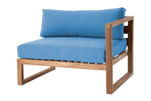 Venice Teak Outdoor Right Arm Chair. Sunbrella Cushion