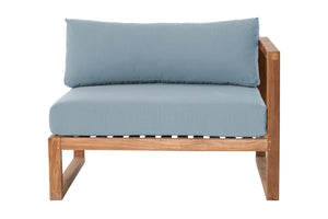 Venice Teak Outdoor Right Arm Chair. Sunbrella Cushion