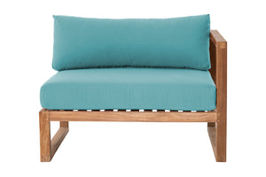 Venice Teak Outdoor Right Arm Chair. Sunbrella Cushion