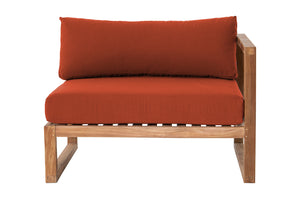 Venice Teak Outdoor Right Arm Chair. Sunbrella Cushion