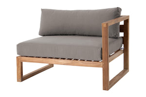 Venice Teak Outdoor Right Arm Chair. Sunbrella Cushion